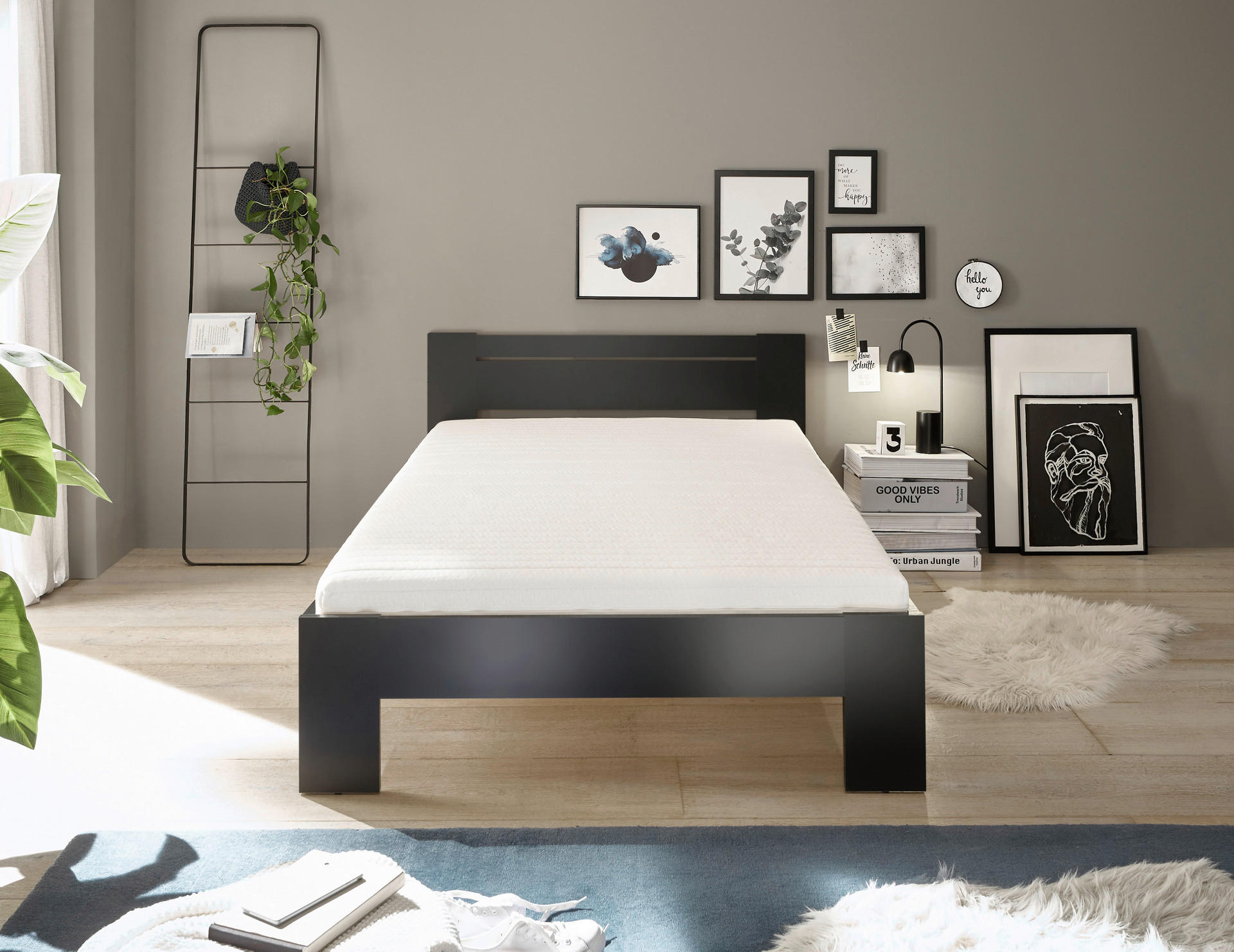 Thumbnail - Futonbett Cannes schwarz Liegefläche B/L: ca. 120x200 cm