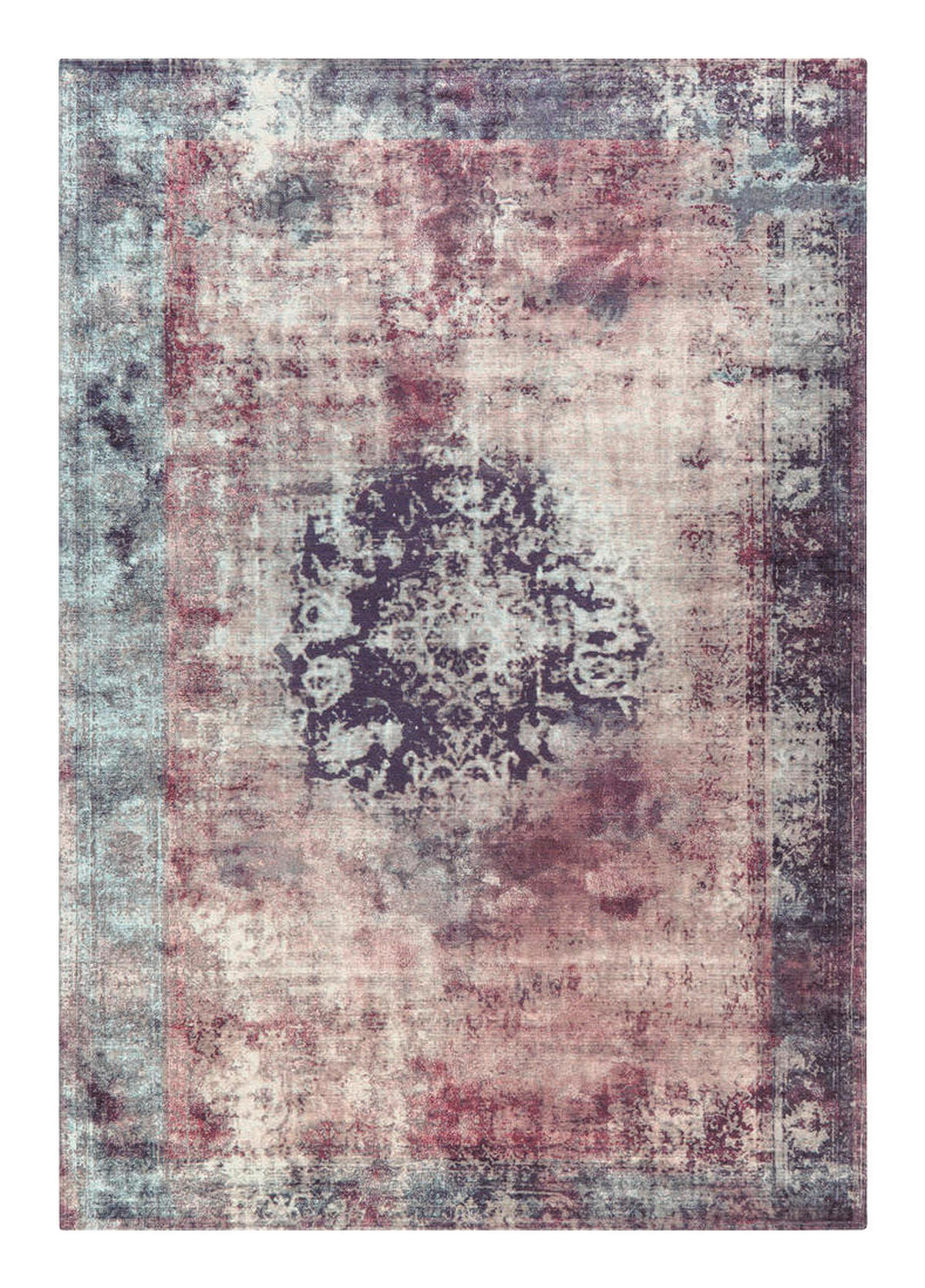 360Living Teppich Vintage anthrazit B/L: ca. 140x200 cm Vintage - anthrazit (140,00/200,00cm) - 360Living