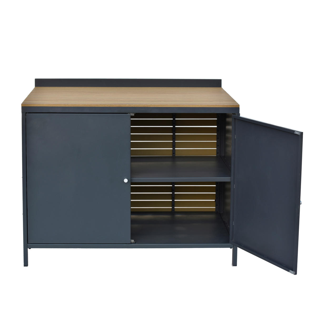 POCOline Outdoor-Küchenmodul anthrazit Aluminium B/H/L: ca. 110x89x61,5 cm Outdoor-Küchenmodul - natur/anthrazit (61,50/110,00/89,00cm) - POCOline