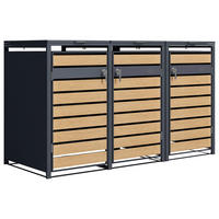 AXI Outdoor Living Mülltonnenbox Lucas braun B/H/L: ca. 80x116x200 cm Lucas - braun (200,00/80,00/116,00cm) - AXI Outdoor Living