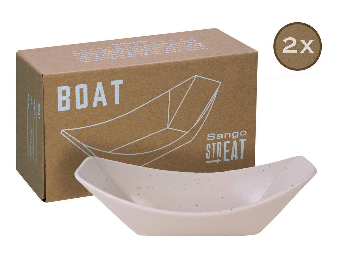 CreaTable Servierset Streat Boat creme Steinzeug Streat Boat - creme - CreaTable