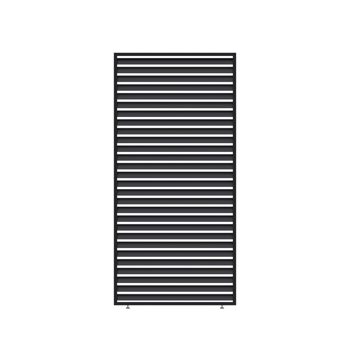 Paragon Outdoor Lamellen-Sichtschutz Grand Tuscan grau Aluminium B/H: ca. 114x234 cm Grand Tuscan - grau (114,00/234,00cm) - Paragon Outdoor