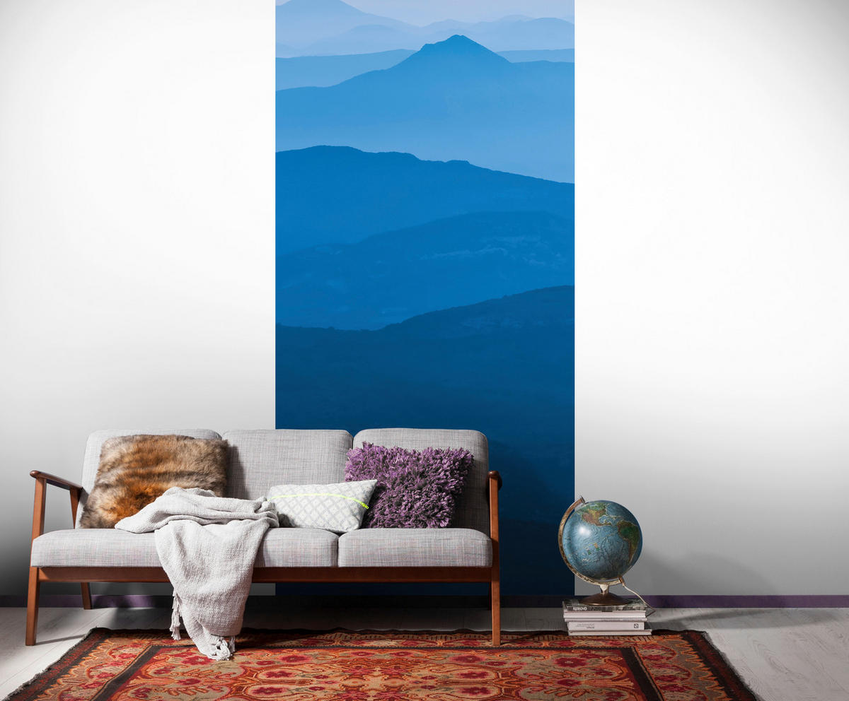 Komar Fototapete Blue Mountain  Panel B/L: ca. 100x250 cm Blue Mountain  Panel - (100,00/250,00cm) - Komar