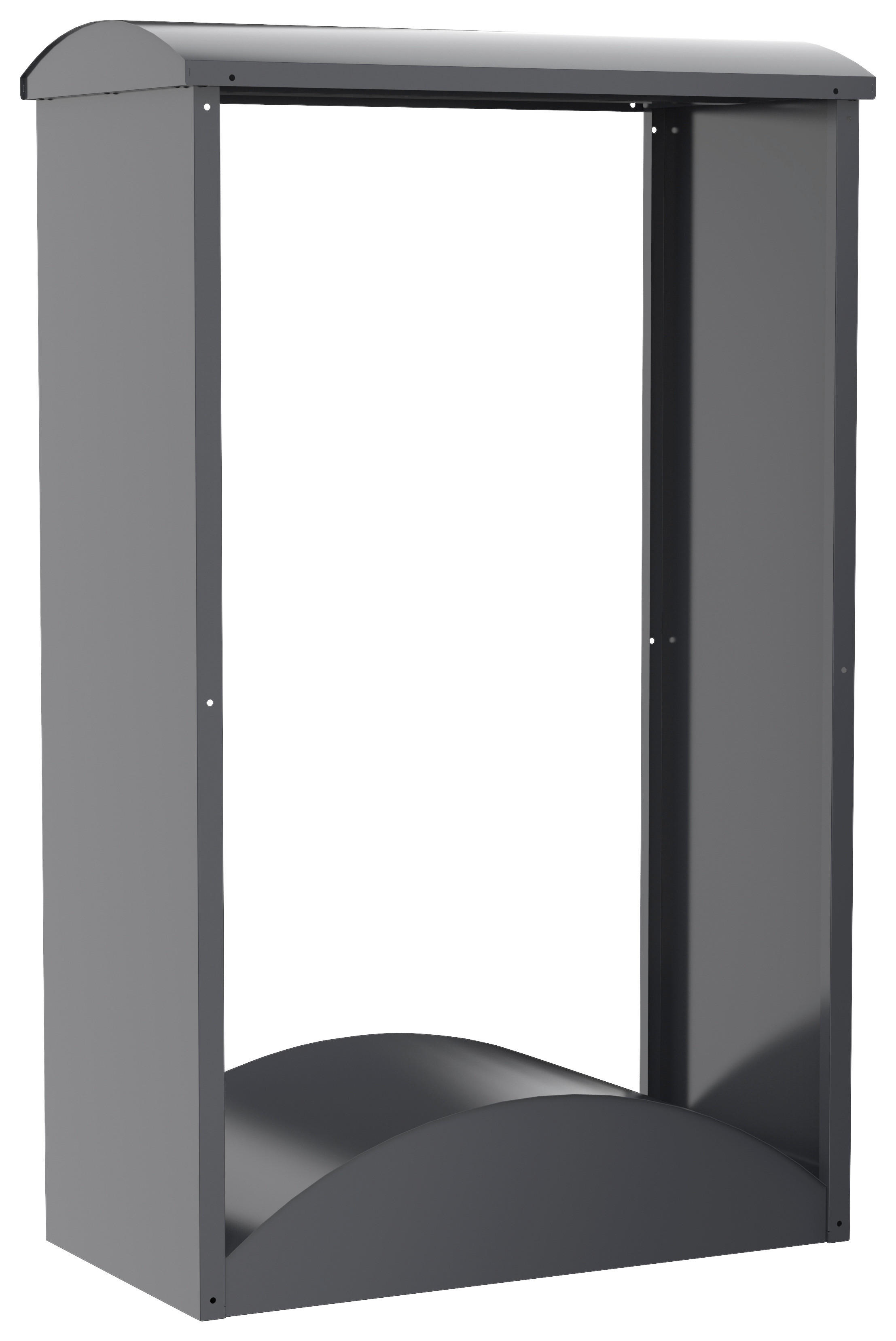 Westmann Kaminholzregal Castra anthrazit B/H/L: ca. 98x160x52 cm Castra - anthrazit (52,00/98,00/160,00cm) - Westmann