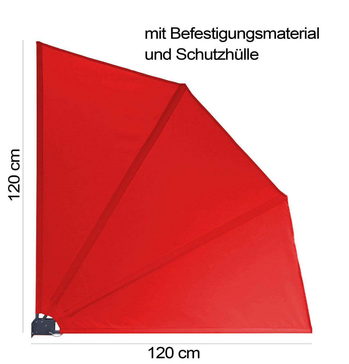Grasekamp Doppelpack Balkonfächer rot Polyester-Mischgewebe Doppelpack_Balkonfächer - rot - Grasekamp