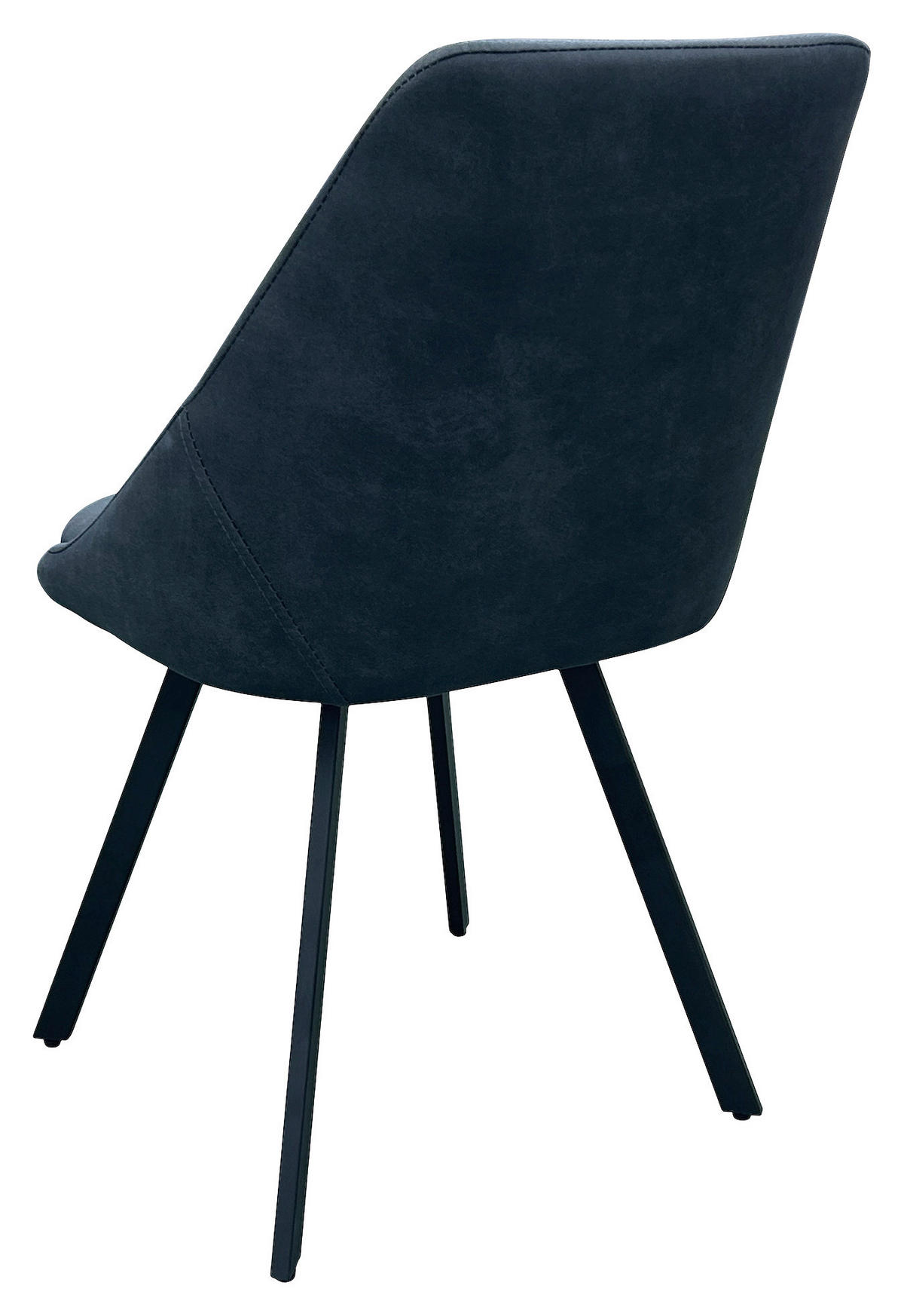 Stuhl JASPER 2er-Set. anthrazit Microfaser B/H/T: ca. 55x89x53 cm JASPER 2er-Set. - schwarz/anthrazit (55,00/89,00/53,00cm) - byLIVING