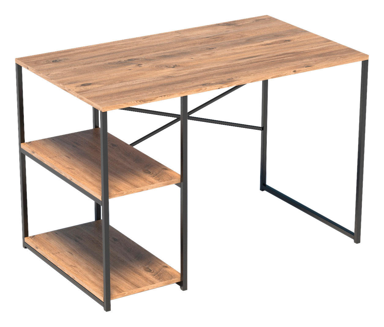 Schreibtisch 70088928 walnuss Nachbildung B/H/T: ca. 120x72x60 cm günstig online kaufen