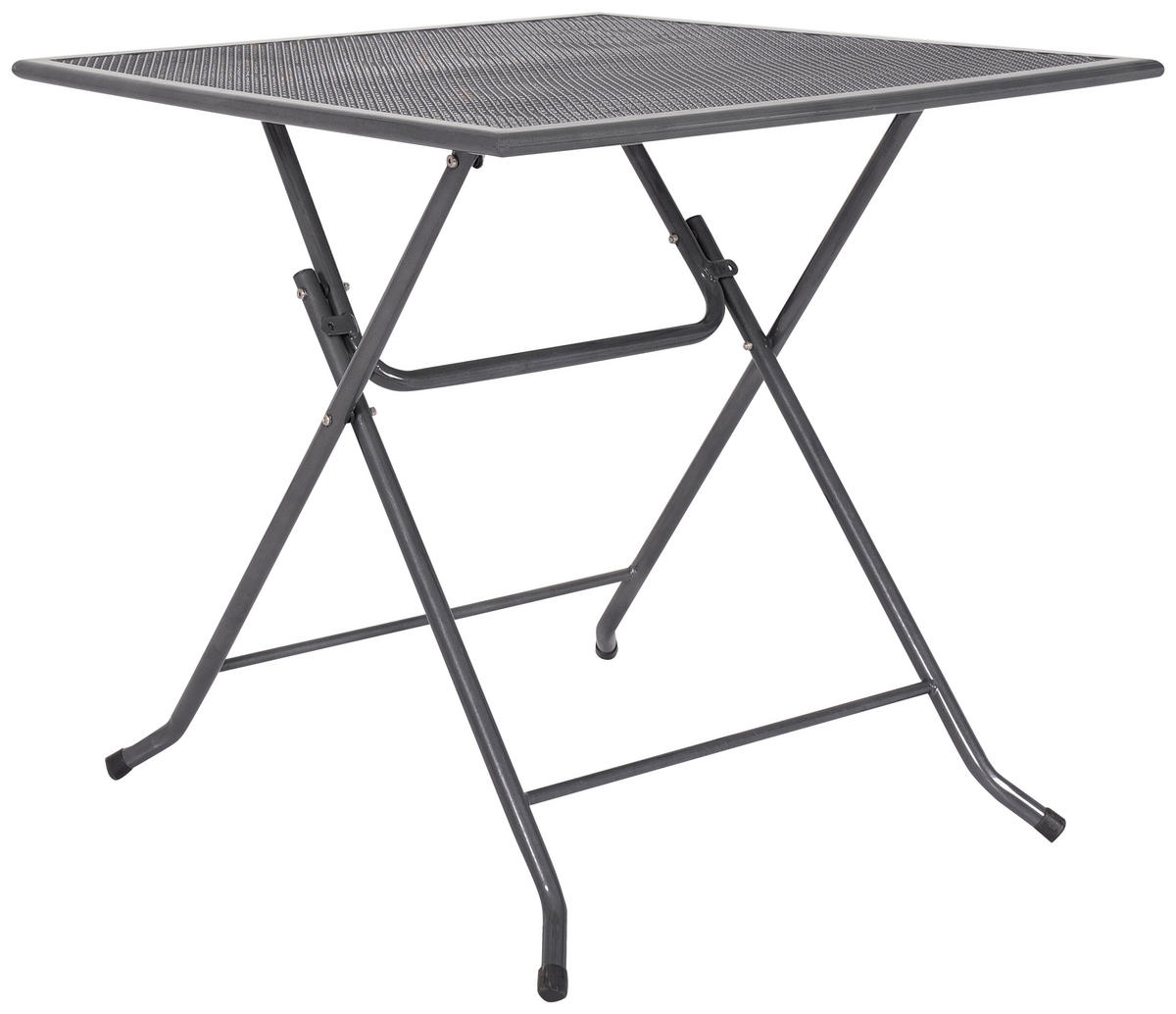 Klapptisch Pia grau Metall B/H/L: ca. 80x74x80 cm Pia - grau (80,00/80,00/74,00cm)