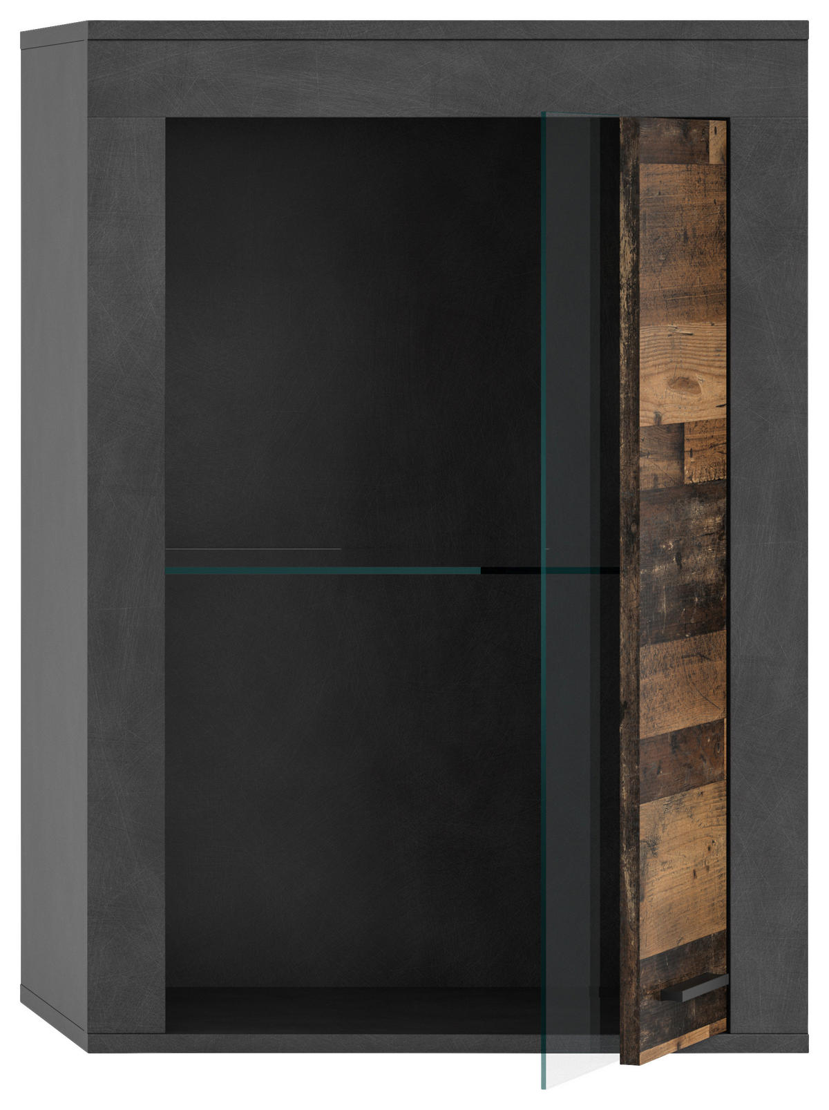 Vitrine Jam Matera Nachbildung Old Wood Nachbildung B/H/T: ca. 86x60x35 cm Jam - (86,00/60,00/35,00cm) - xonox.home