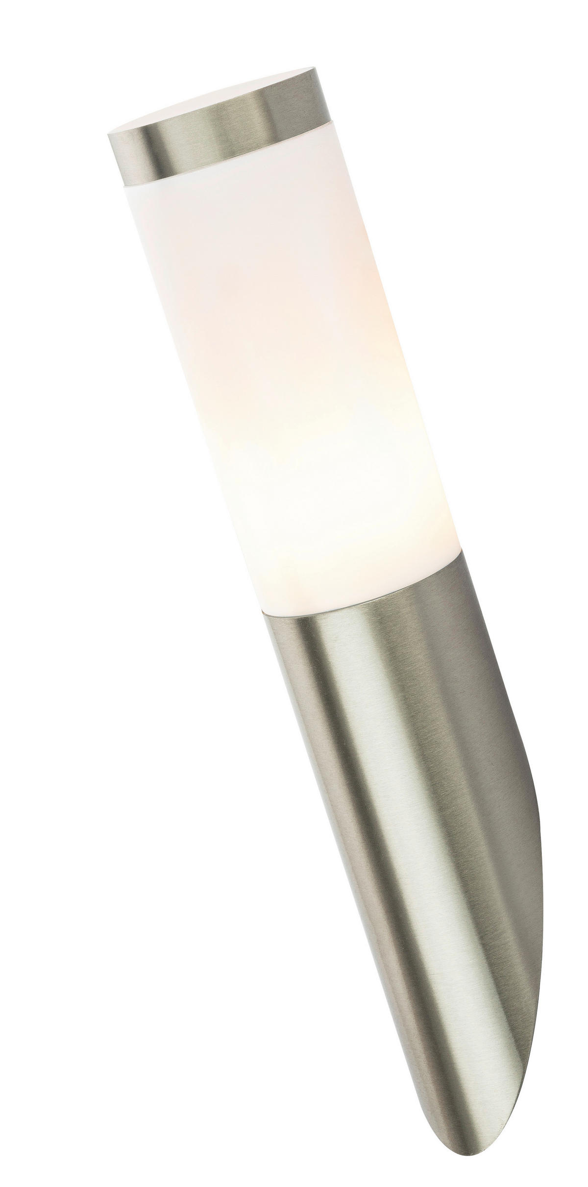 Außenwandleuchte 3157LED stahlfarbig Opal H/T/D: ca. 39x17x7,6 cm Boston - Opal/stahlfarbig (7,60/39,00cm) - GLOBO