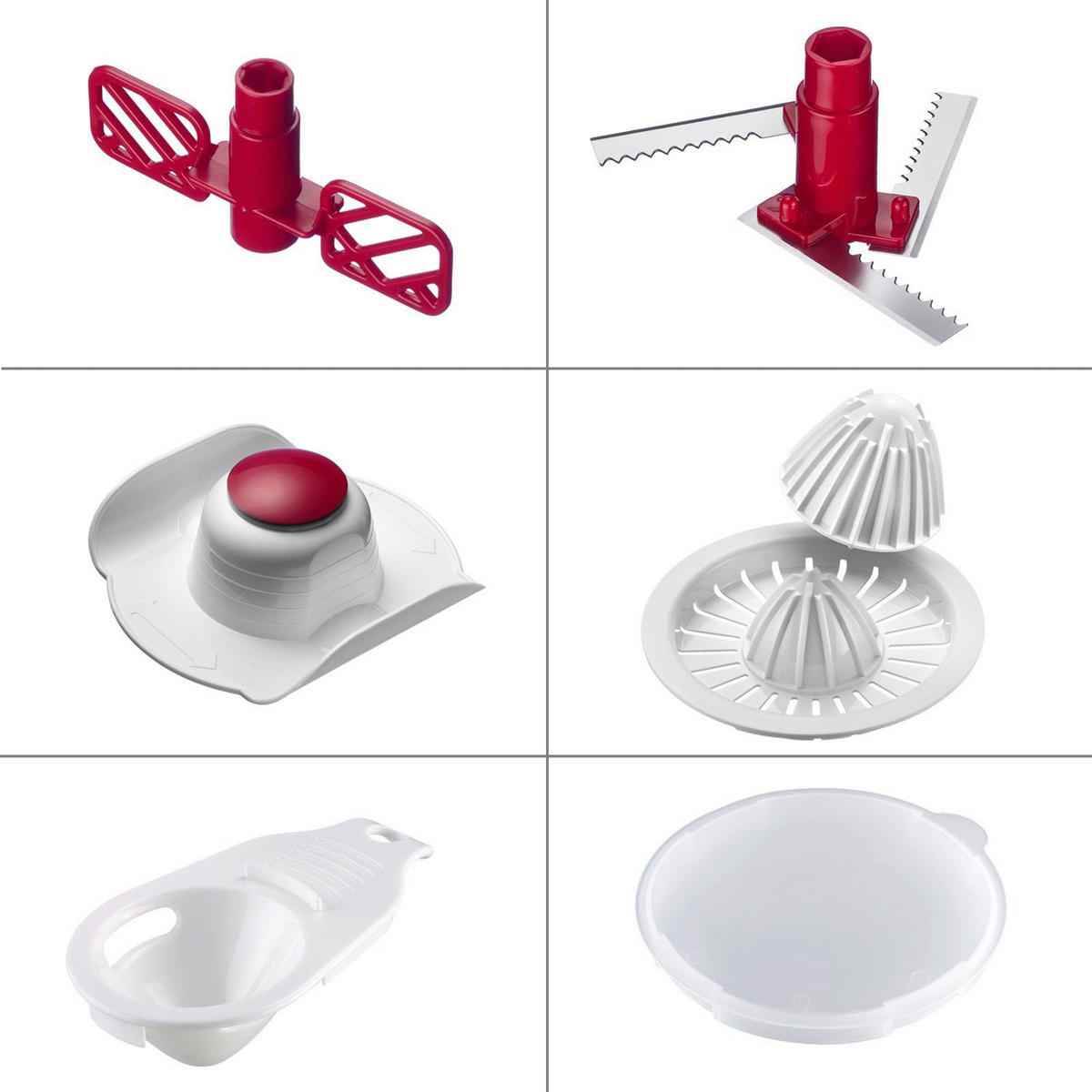 Westmark Zerkleiner weiß Kunststoff Multi Kulti 9in1 - weiß - Westmark