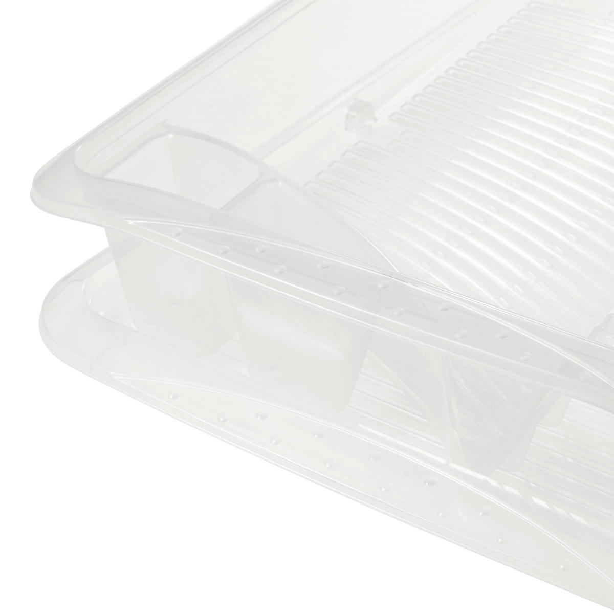 Geschirrablaufkorb transparent B/H/L: ca. 30x8x40 cm Geschirrablaufkorb - transparent (40,00/30,00/8,00cm)