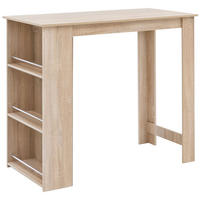 Bartisch Eiche Sonoma Nachbildung Holzwerkstoff B/H/T: ca. 120x107,5x60 cm Bartisch - Eiche (120,00/107,50/60,00cm) - Wohnling