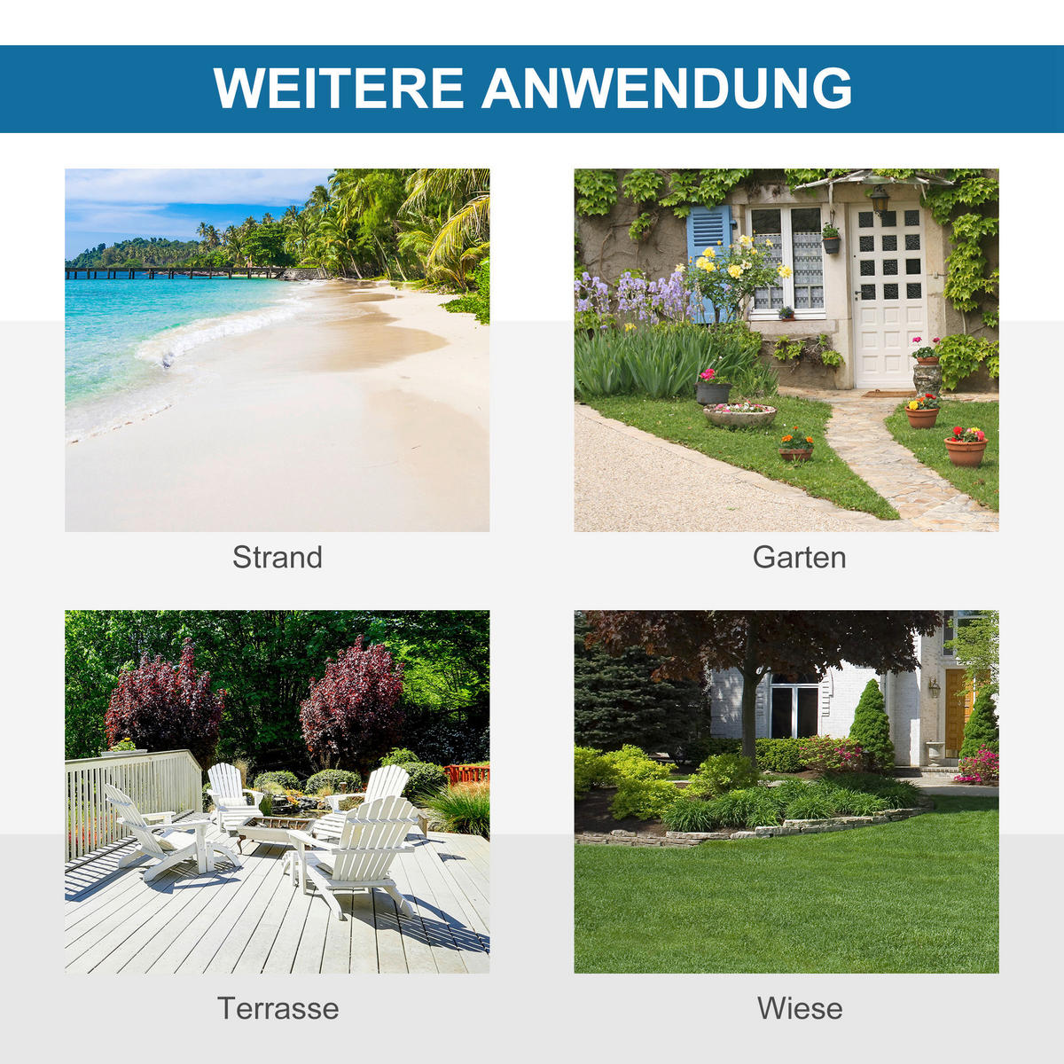 Outsunny Strandmuschel himmel Polyester B/H/L: ca. 173x100x220 cm Strandmuschel - himmel (220,00/173,00/100,00cm) - Outsunny