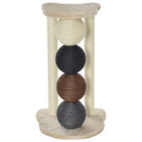 PawHut Kratzbaum beige Polyester B/H/L: ca. 38x64x38 cm Kratzbaum - beige (38,00/38,00/64,00cm) - PawHut