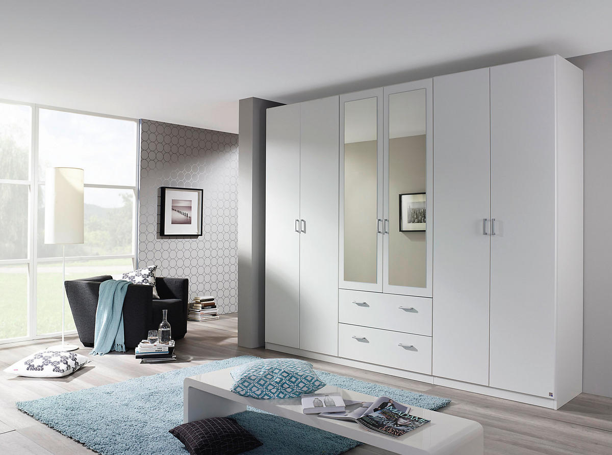 Kleiderschrank Ingolstadt Alpinweiß B/H/T: ca. 270x229x54 cm Ingolstadt - Alpinweiß/Silbergrau (270,00/229,00/54,00cm)