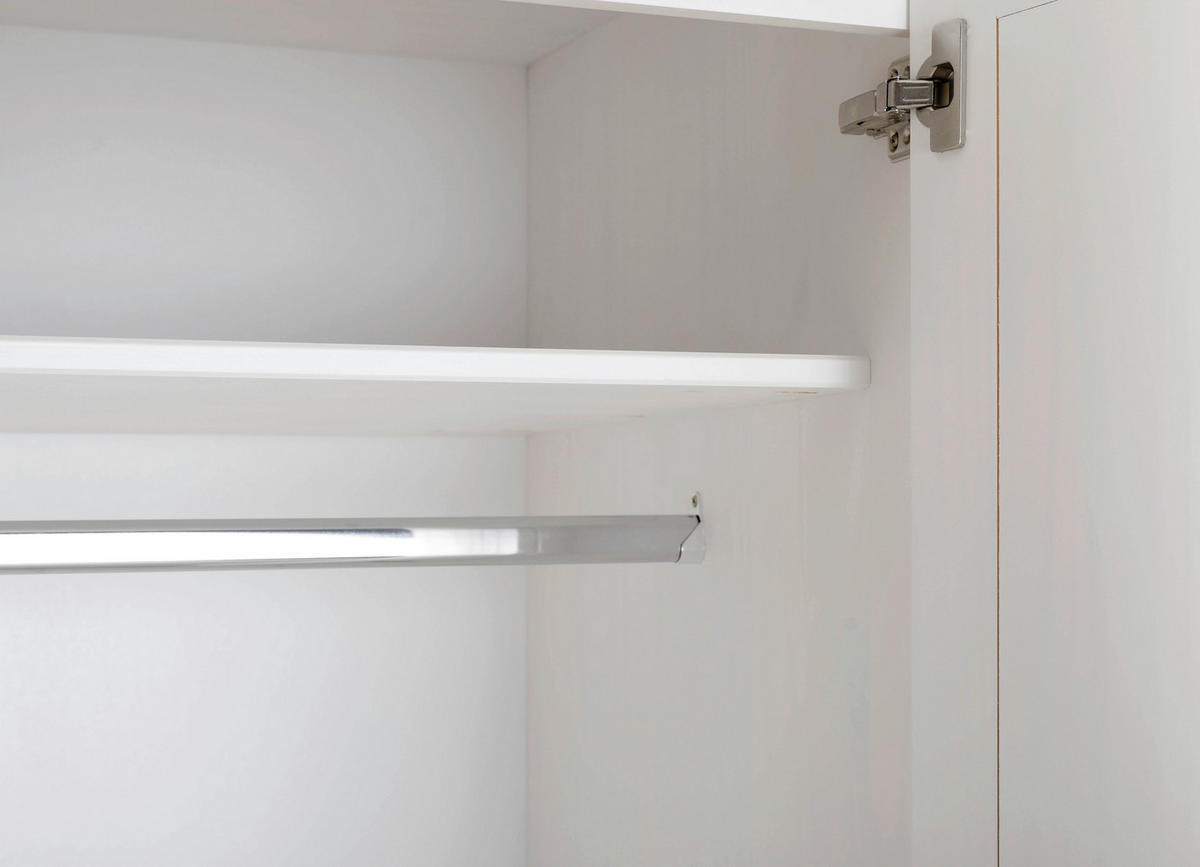 Kleiderschrank Isny weiß B/H/T: ca. 182x198x60 cm Isny - weiß (182,00/198,00/60,00cm) - Inter Link