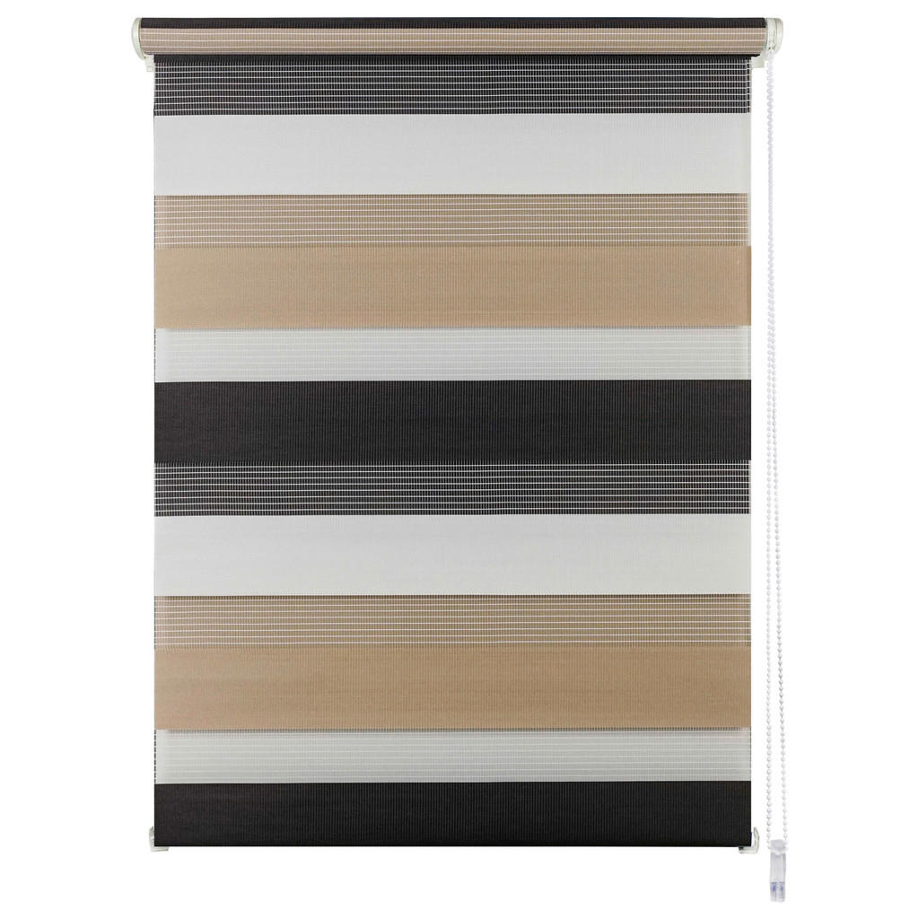 Thumbnail - Doppelrollo Just-Triple Cappuccino B/L: ca. 90x160 cm