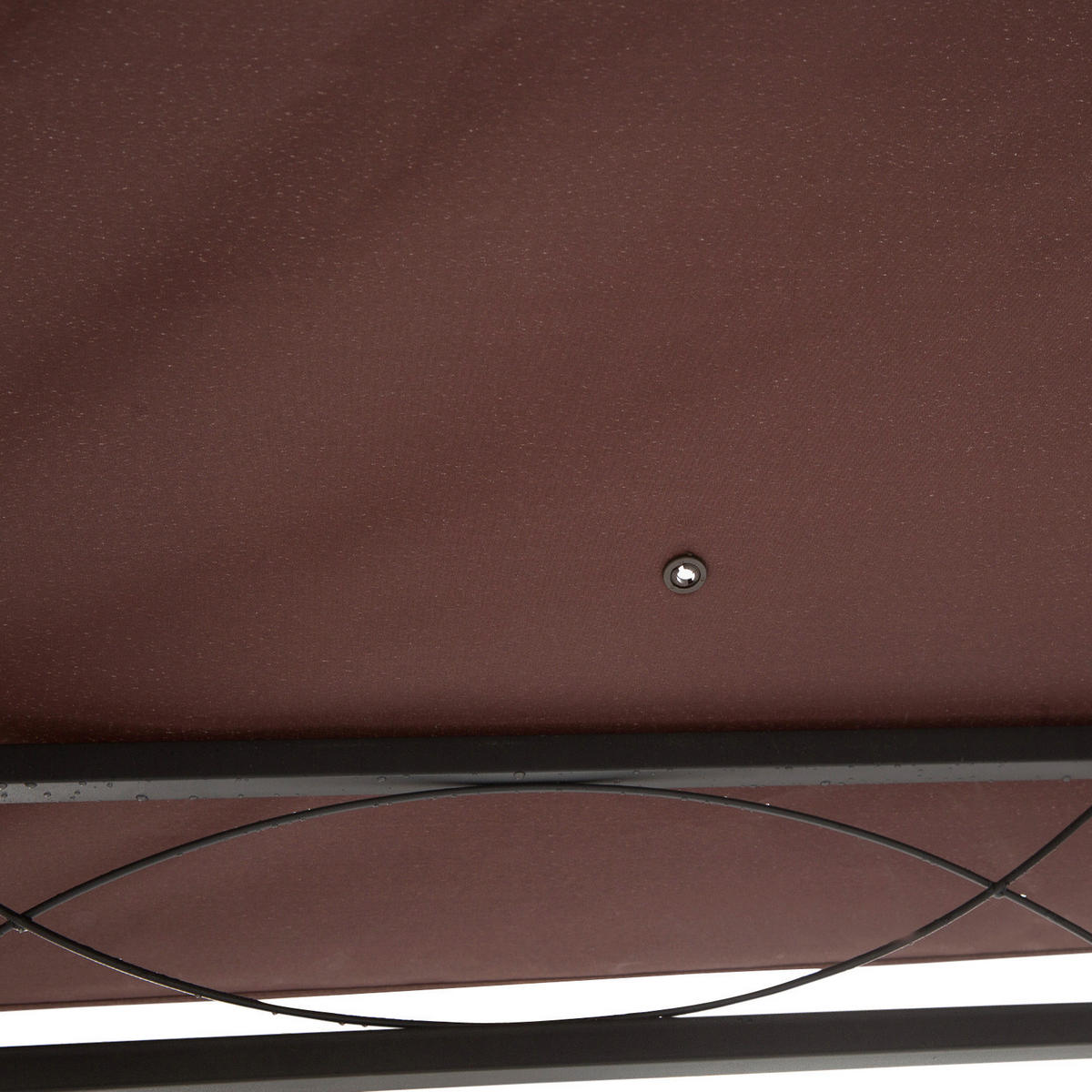 Outsunny Ersatzdach für Pavillon braun Polyester-Mischgewebe B/L: ca. 300x300 cm Ersatzdach_für_Pavillon - braun (300,00/300,00cm) - Outsunny