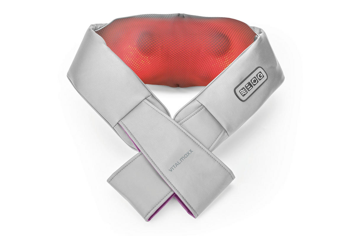 CLEANmaxx Shiatsu-Massagegerät grau lila Shiatsu-Massagegerät_VITALmaxx - lila/grau - CLEANmaxx