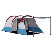 Outsunny Campingzelt rot Glas B/H/L: ca. 200x150x420 cm Campingzelt - rot (420,00/200,00/150,00cm) - Outsunny