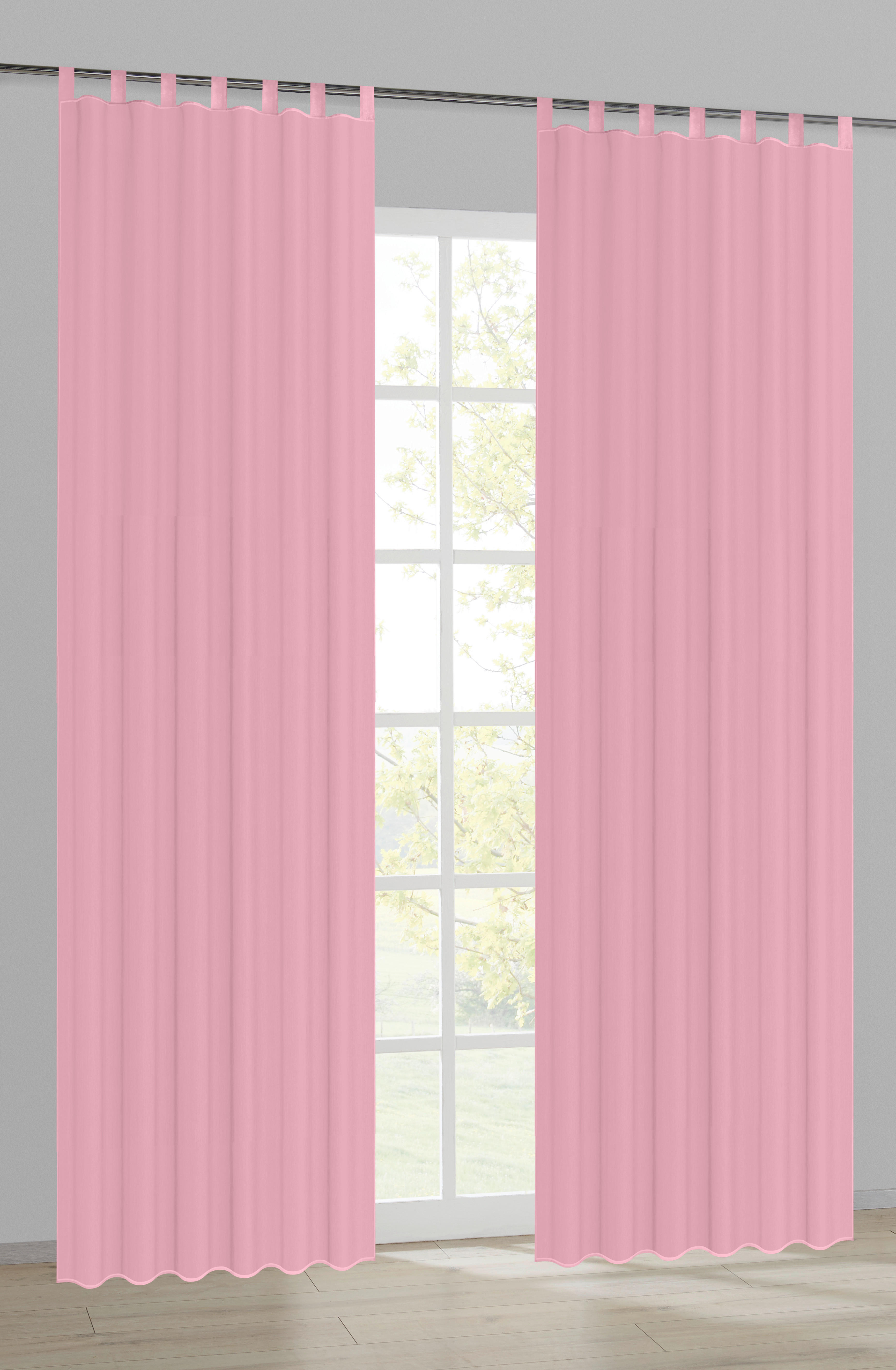 Kombivorhang Nouveau rosa B/L: ca. 140x175 cm Nouveau - rosa (140,00/175,00cm) - POCOline