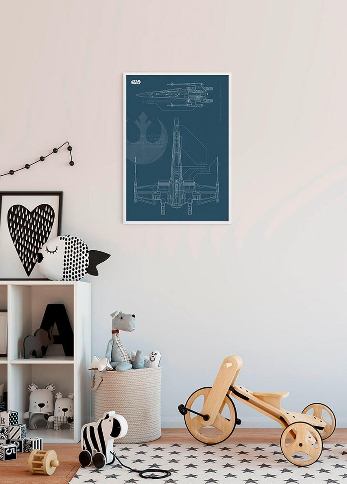 Komar Poster Star Wars Blueprint X-Wing Star Wars B/L: ca. 30x40 cm Star Wars Blueprint X-Wing - (30,00/40,00cm) - Komar