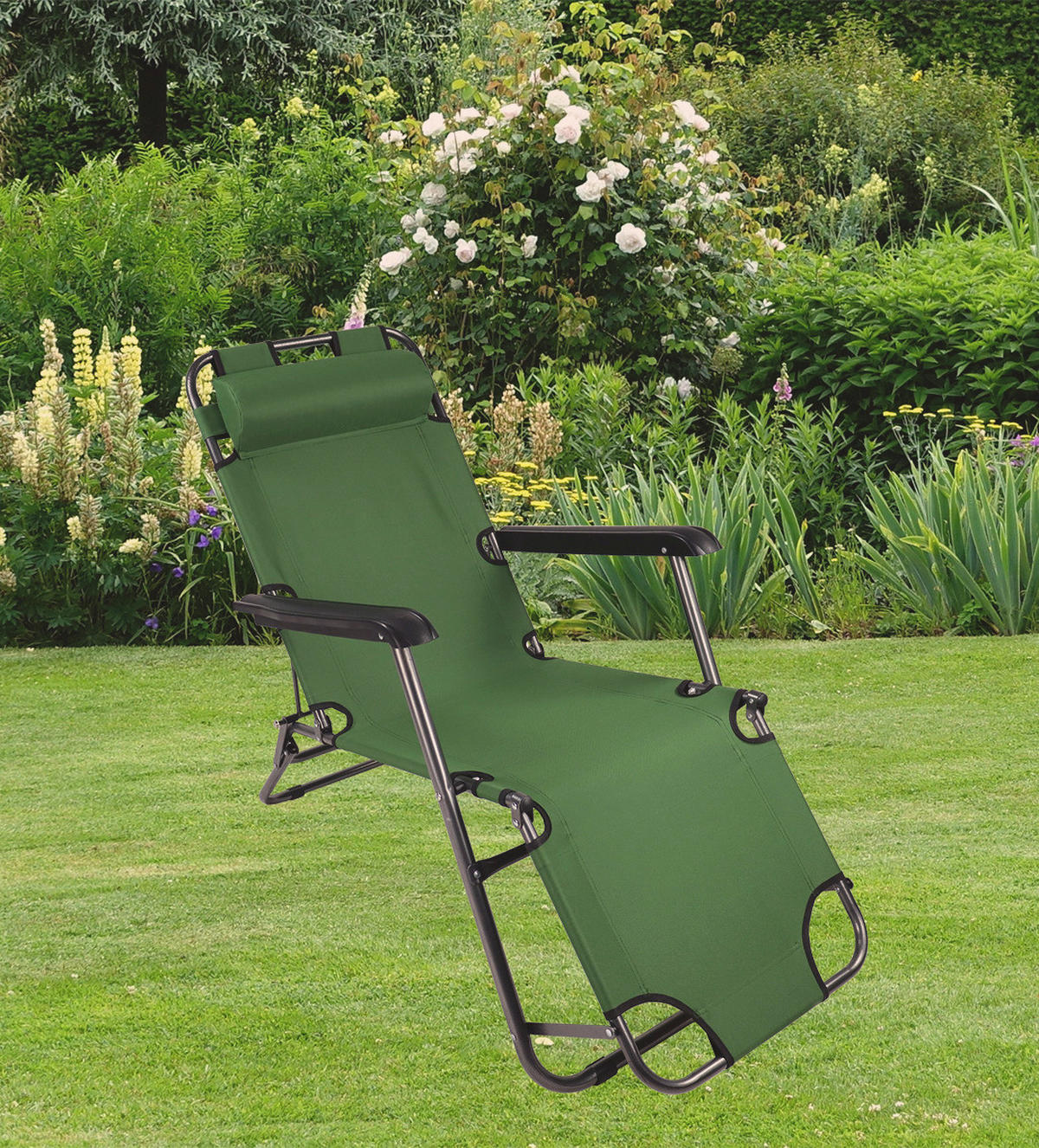 VCM Relaxliege Maltosa grün Stahl Maltosa - grün - VCM