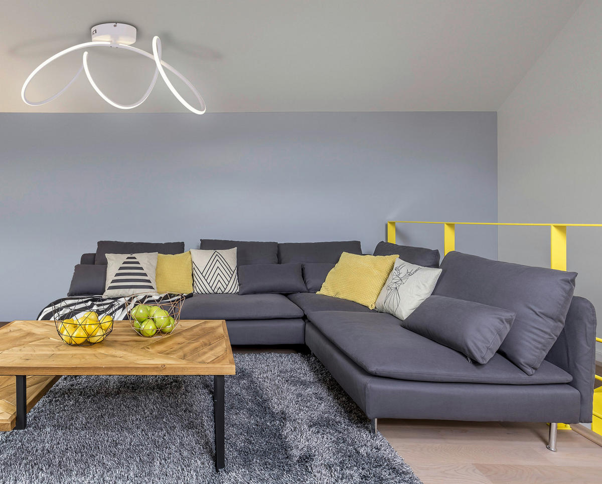 Näve Leuchten LED-Deckenleuchte weiß Kunststoff Metall B/H/T: ca. 67x30x28 cm ODRIVE - weiß (67,00/30,00/28,00cm) - Näve Leuchten