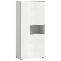 Badhochschrank VIRA weiß weiß Hochglanz B/H/T: ca. 60x133x34 cm VIRA - weiß (60,00/133,00/34,00cm) - xonox.home
