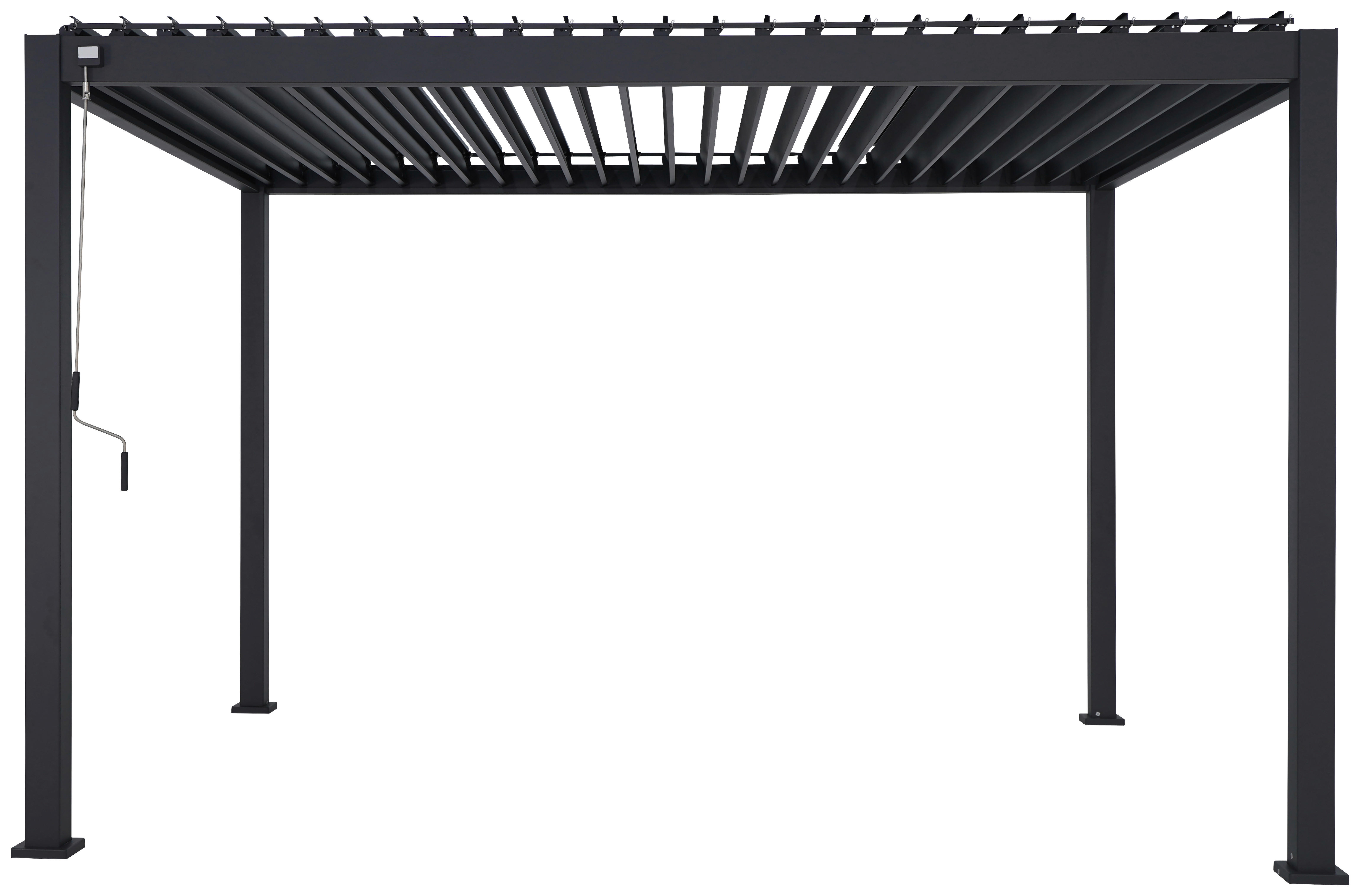 Mirador Pergola Deluxe anthrazit Aluminium B/H/L: ca. 400x250x300 cm Deluxe - anthrazit (300,00/400,00/250,00cm) - Mirador