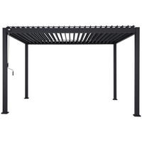 Mirador Pergola Deluxe anthrazit Aluminium B/H/L: ca. 400x250x300 cm Deluxe - anthrazit (300,00/400,00/250,00cm) - Mirador