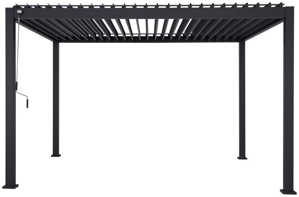 Mirador Pergola Deluxe anthrazit Aluminium B/H/L: ca. 400x250x300 cm Deluxe - anthrazit (300,00/400,00/250,00cm) - Mirador