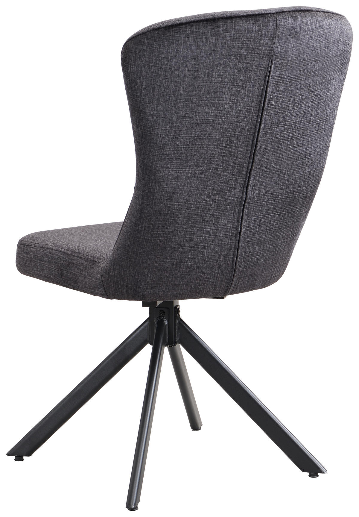Drehstuhl Kate anthrazit Samt B/H/T: ca. 51x97x67 cm Kate - schwarz/anthrazit (51,00/97,00/67,00cm)