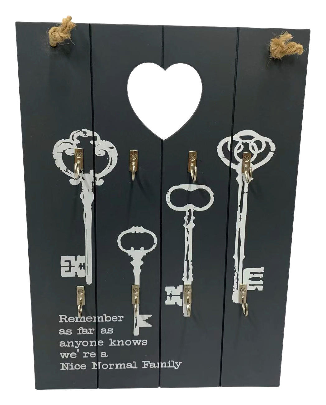 Schlüsselboard Key2 grau dunkel B/H/T: ca. 24x34x3 cm Key2 - grau (24,00/34,00/3,00cm)