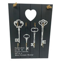 Schlüsselboard Key2 grau dunkel B/H/T: ca. 24x34x3 cm Key2 - grau (24,00/34,00/3,00cm)