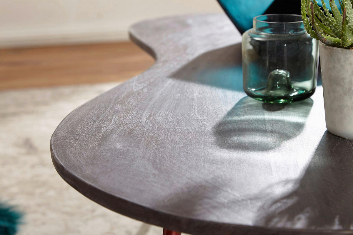 Couchtisch grau B/H/T: ca. 122x34x63 cm Couchtisch - grau (122,00/34,00/63,00cm) - Wohnling