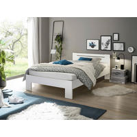 Futonbett Cannes weiß Liegefläche B/L: ca. 120x200 cm Cannes - weiß (125,00/71,00/204,00cm)