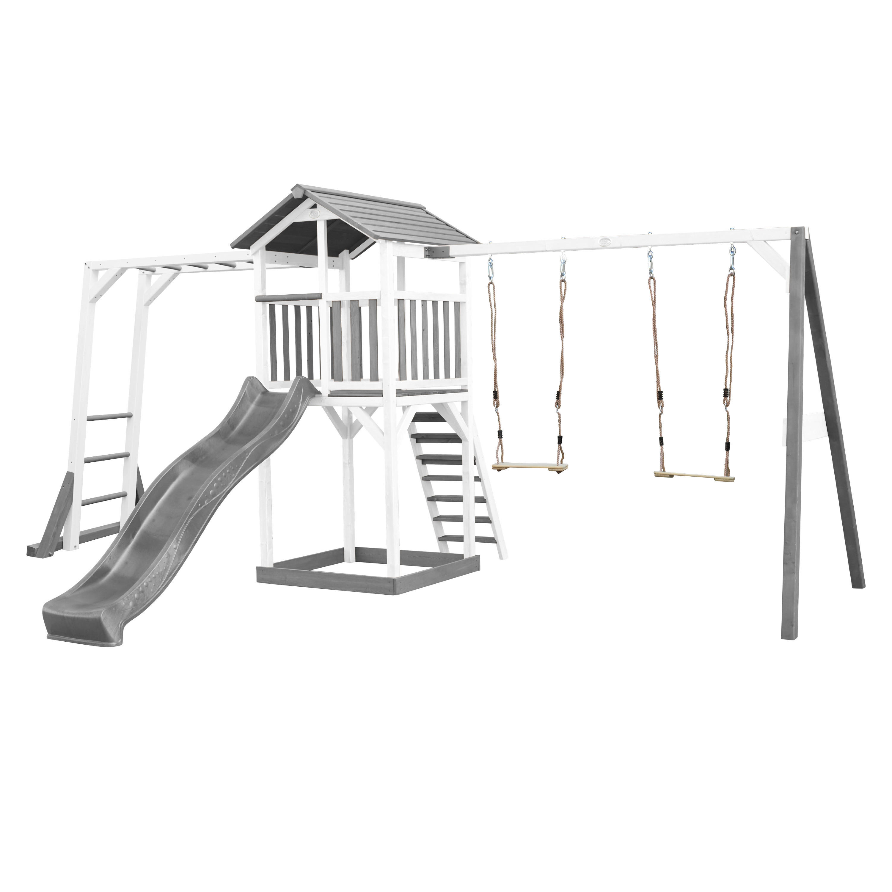 AXI Spielturm Beach Tower weiß B/H/L: ca. 519x242x349 cm Beach Tower - weiß/grau (349,00/519,00/242,00cm) - AXI
