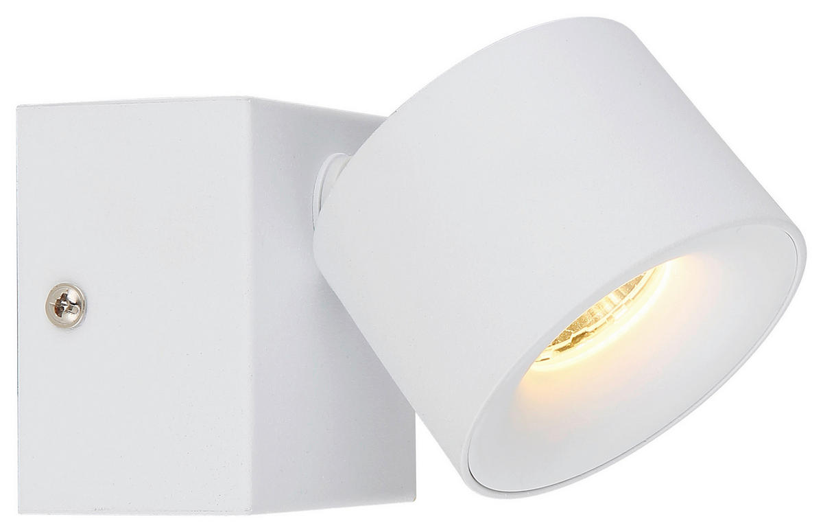 GLOBO LED-Spot RAE 56961-1W weiß Metall Kunststoff B/H: ca. 7,2x9,5 cm 1 Brennstellen RAE - weiß (7,20/9,50cm) - GLOBO