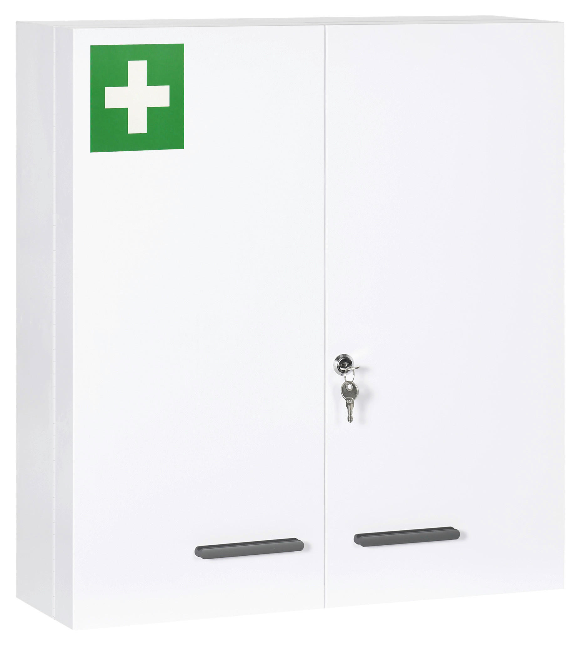 kleankin Medizinschrank weiß Polypropylen B/H/L: ca. 18x55x60 cm Medizinschrank - weiß (60,00/18,00/55,00cm) - kleankin