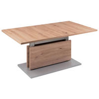 Couchtisch Eiche Nachbildung B/H/T: ca. 63x54x110 cm Bremen_WEI_Couchtisch - Eiche/silber (63,00/54,00/110,00cm)