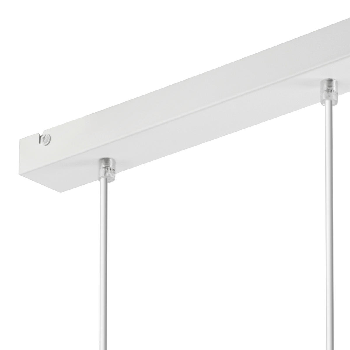 Lamkur Hängeleuchte weiß Stahl Holz B/H/L: ca. 35x20x38 cm E27 2 Brennstellen Augustino - weiß (38,00/35,00/20,00cm) - Lamkur