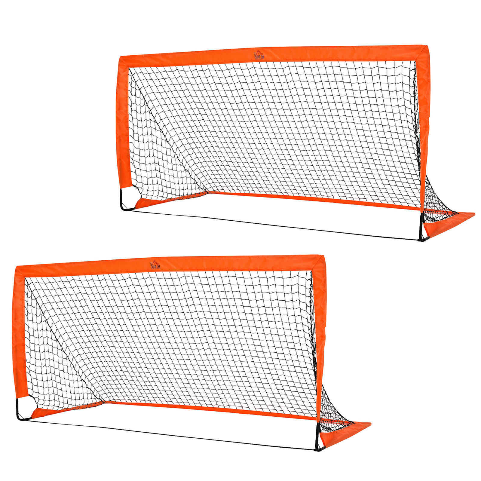 HOMCOM Fußballtor orange Metall B/H/L: ca. 90x90x183 cm Fußballtor - orange (183,00/90,00/90,00cm) - HOMCOM