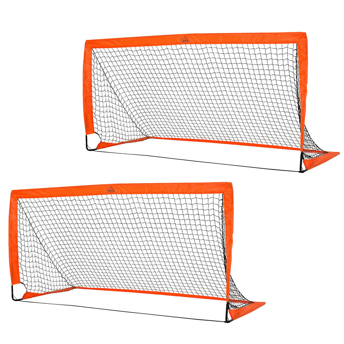 HOMCOM Fußballtor orange Metall B/H/L: ca. 90x90x183 cm Fußballtor - orange (183,00/90,00/90,00cm) - HOMCOM