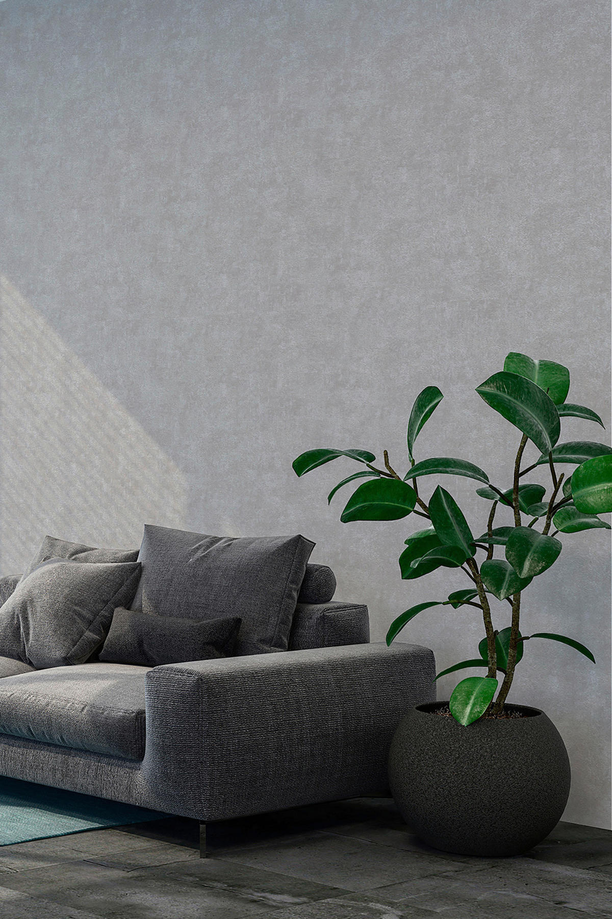 A.S.Creation Vliestapete Elements Uni grau B/L: ca. 53x1005 cm Elements - grau (53,00/1005,00cm) - A.S.Creation