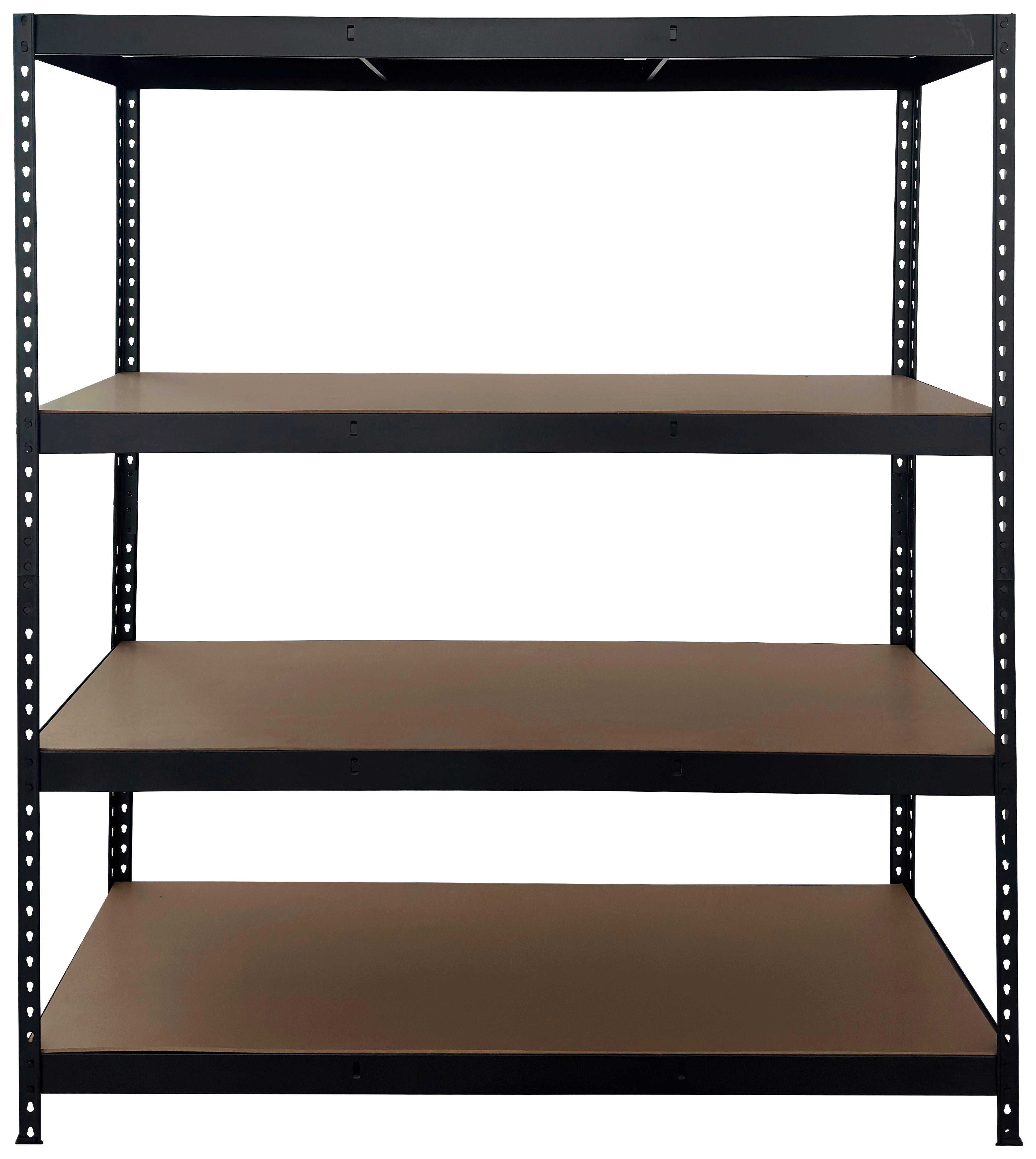Schwerlaststeckregal schwarz B/H/T: ca. 150x180x60 cm Schwerlaststeckregal 180x150x60cm S - schwarz (150,00/180,00/60,00cm)