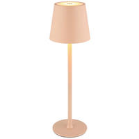 GLOBO LED-Tischleuchte Opal pfirsich Kunststoff Metall H/D: ca. 36x10,6 cm VANNIE - pfirsich/Opal (10,60/36,00cm) - GLOBO