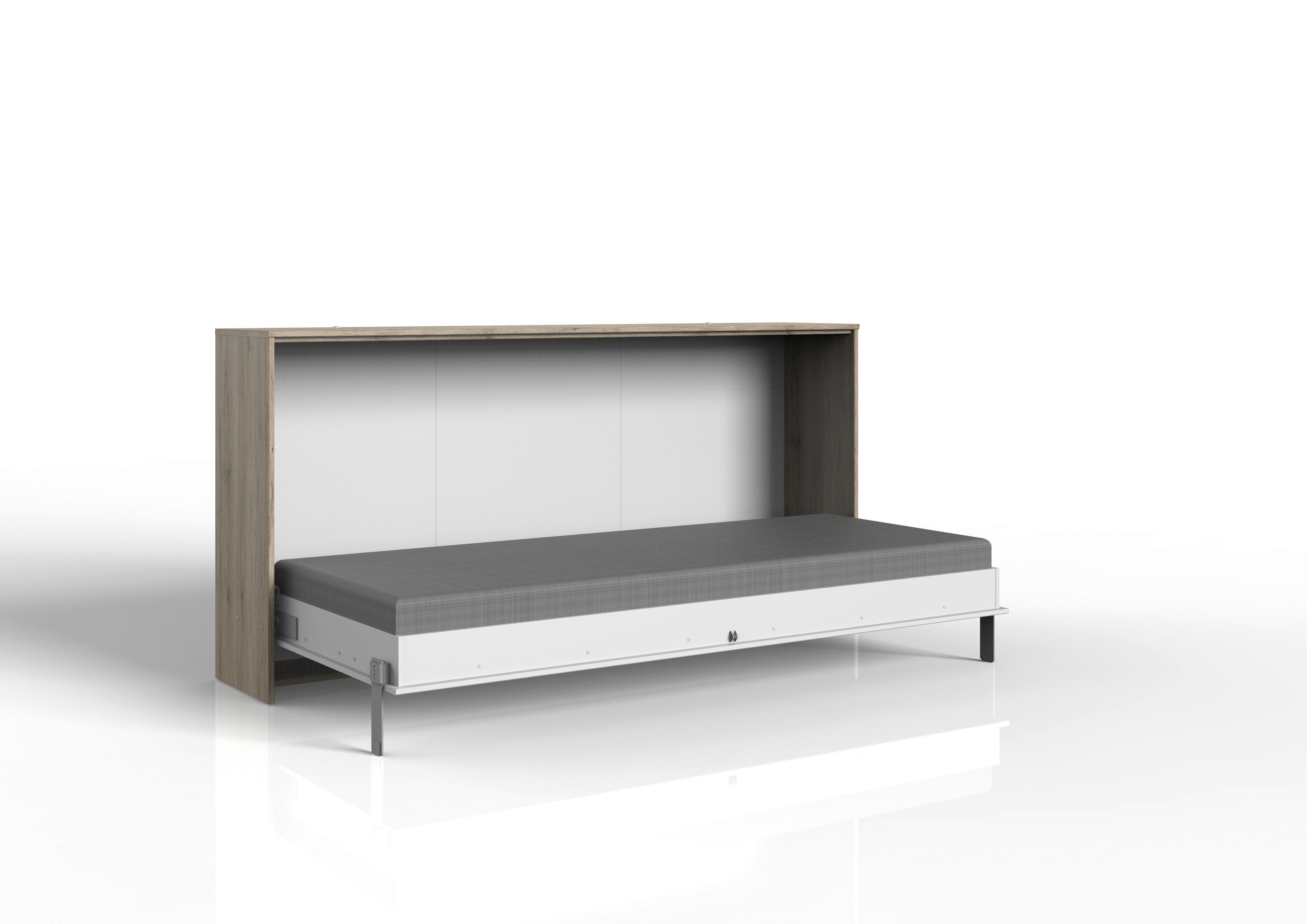 Klappbett Juist weiß Juist - Eiche/weiß (212,00/105,00/43,00cm)
