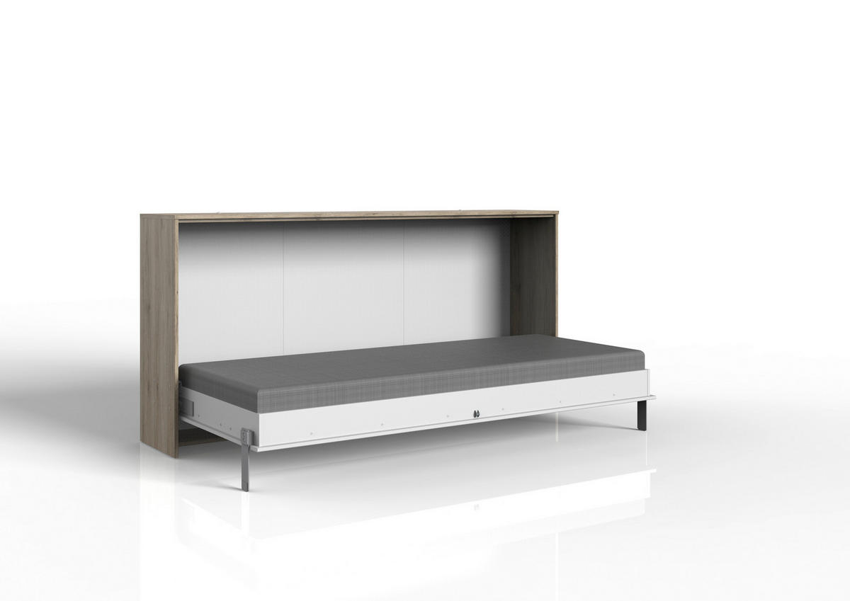 Klappbett Juist weiß Juist - Eiche/weiß (212,00/105,00/43,00cm)